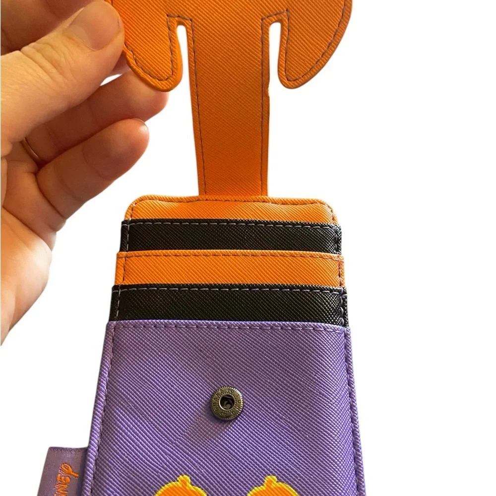 Loungefly Stitch Orange Purple Key Card Holder